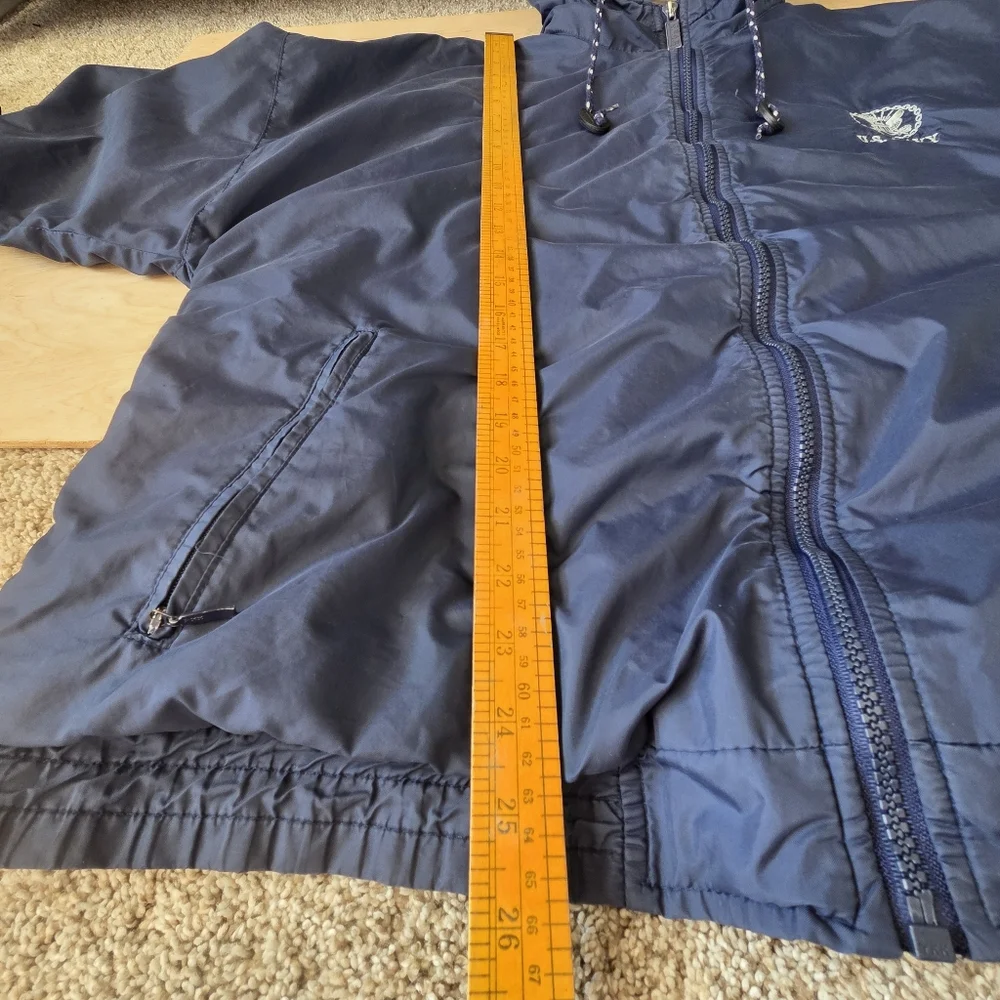 Vintage Navy Midshipman Gear For Sports Blue Military Vintage Jacket XL
